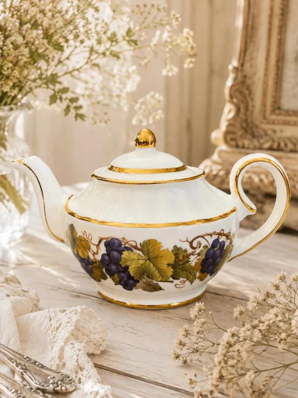 Vintage Wade Mini Fine Bone China Teapot The Regency Collection Teaware